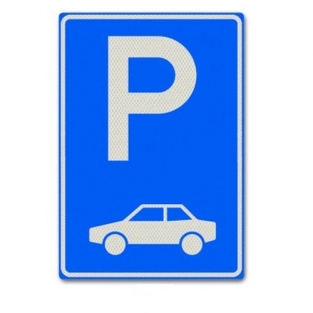 VERKEERSBORD E08 PARKEERGELEGENHEID AUTO’S